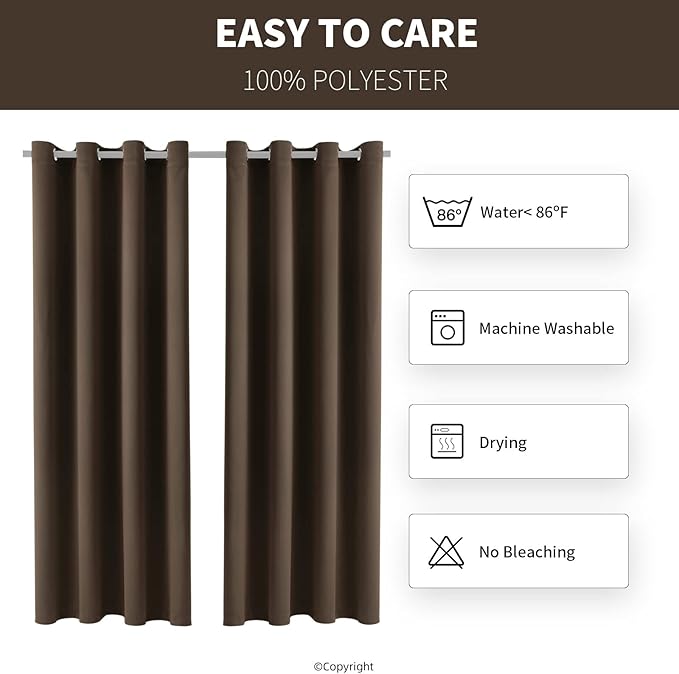 Water Proof Outside Curtains W52 x L72 - Image 6