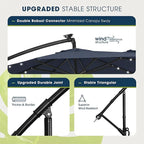 wikiwiki 10ft Solar LED Patio Umbrella - Image 7