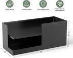 Metal Large Planter Box 15" W x 38" L x 16.25" H, Heavy Duty Tall Rectangle - Image 2