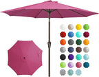 JEAREY 9FT Outdoor Patio Umbrella Outdoor Table Umbrella by JEAREYOutdoorsCollection