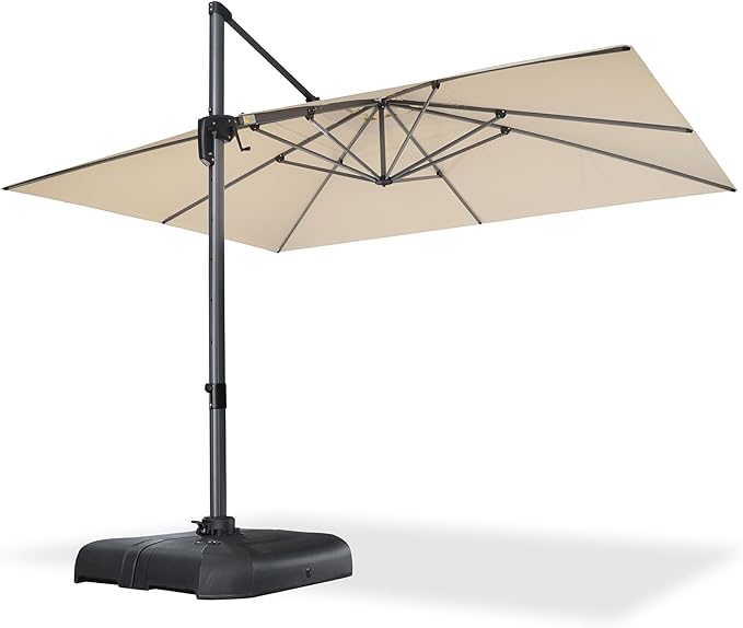PURPLE LEAF 10' X 13' Patio Umbrella Outdoor Cantilever Rectangle Umbrella - Image 8