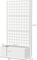 Outsunny Galvanized Raised Garden Bed - Image 7