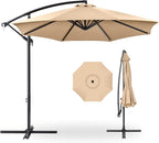 Best Choice Products 10ft Offset Cantilever Hanging Market Patio Umbrella by BestChoiceProducts