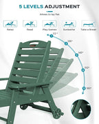 Outdoor Chaise Lounge Chair Set of 2, Patio Lounge Chairs - Image 4