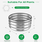 JERIA Raised Garden Bed, Galvanized Raised 2 PCS 2×2×1ft Planter Boxes Outdoor - Image 2
