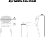 2xhome Patio Dining Chair | Modern Stackable Outdoor Pool Side Chair | Weather - Image 3