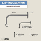 Ilyapa 4 Pack Metal Plant Wall Hanger Hooks - 7 in. Hook - Image 5