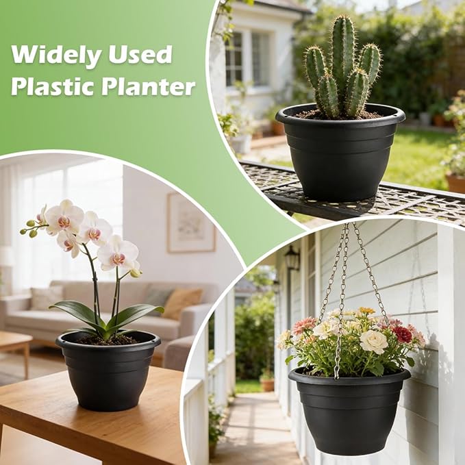 15 Pack 11 Inch Plant Pots - Image 3