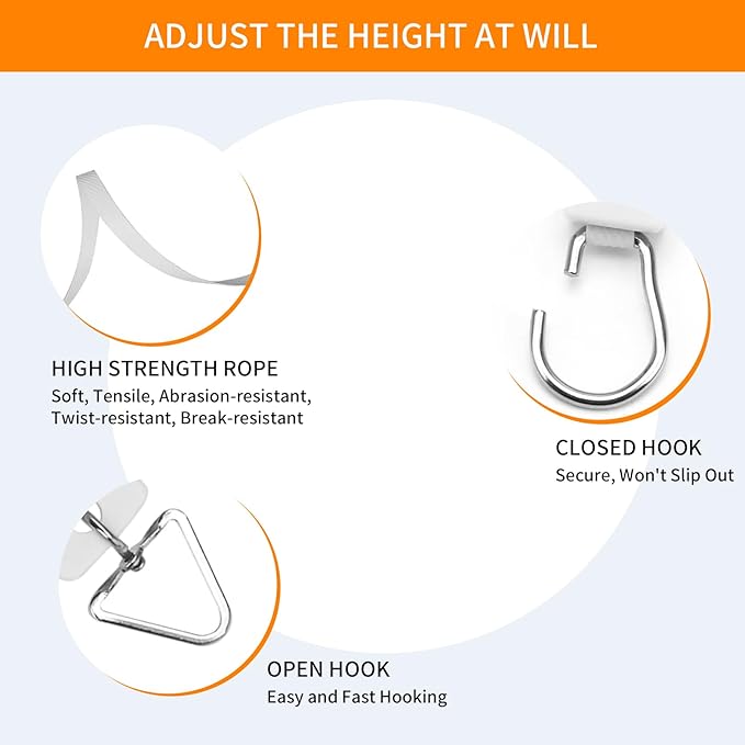 5PCS Adjustable Retractable Plant Pulley Hangers - Image 5