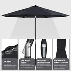 Tempera Patio Market Outdoor Table Umbrella - Image 4