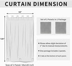 Easy-Going Outdoor Patio Curtains Detachable Tab Top Windproof Weatherproof - Image 6