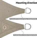 LOVE STORY Right Triangle 7'x9'x11.4' Waterproof Sun Shade Sail Canopy UV Block - Image 3