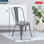 FDW Dining Chairs Set of 4 - Image 3