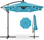 Best Choice Products 10ft Solar LED Offset Cantilever Hanging Market Patio by BestChoiceProducts