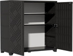 ZZM Indoor/Outdoor Storage Cabinet Waterproof, All Weather Outdoor Storage by ZZM