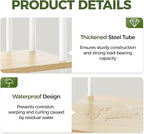 Bamworld Corner Plant Stand Indoor 5 Tier white Plant Shelf - Image 5