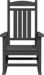 KINGYES Outdoor Rocking Chairs, HDPE All-Weather Patio Rocking Chairs High Back - Image 9