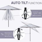 Tempera Patio Market Outdoor Table Umbrella - Image 2