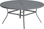 VICLLAX Round Patio Table with Adjustable Umbrella Hole by HOME