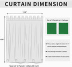 Easy-Going Outdoor Patio Curtains Detachable Tab Top Windproof Weatherproof - Image 6