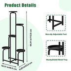 Plant Stand Indoor Outdoor 5 Tier Metal Plant Shelf - Image 4
