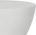 Safavieh Outdoor Collection Athena Modern Concrete Dark Grey Round 17.7-inch - Image 4