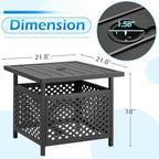 PHI VILLA Outdoor Patio Umbrella Side Table Base Stand - Image 8