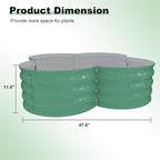 GarveeLife 2-Pack Galvanized Raised Garden Bed – Rust-Resistant Petal-Shaped - Image 4