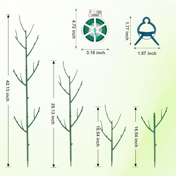 15 Pack Stackable Plant Support Stakes, Garden Trellis - Image 2