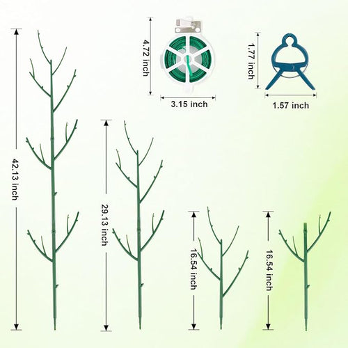 15 Pack Stackable Plant Support Stakes, Garden Trellis - Image 2