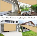 EMERIT 90% Shade Cloth Sun Shade Fabric Privacy Screen Shade Cover - Image 6