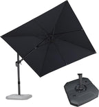 PURPLE LEAF 9.8' X 9.8' Tilting Patio Umbrella by PURPLELEAF