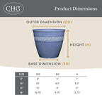 Classic Home and Garden Corinthian Resin Planter Pot - Image 5
