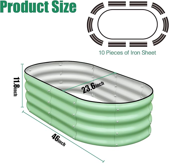 SnugNiture Galvanized Raised Garden Bed - Image 3