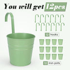 HowRU Hanging Flower Pots, Railing Planter Box - Image 4
