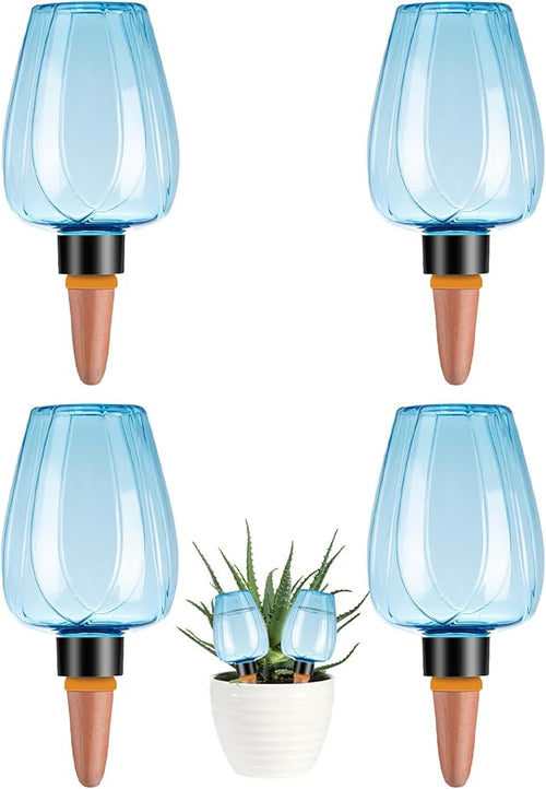 4 Pcs Plant Watering Globes Self Watering Planter Insert Plants Top Fill Water by Unknown