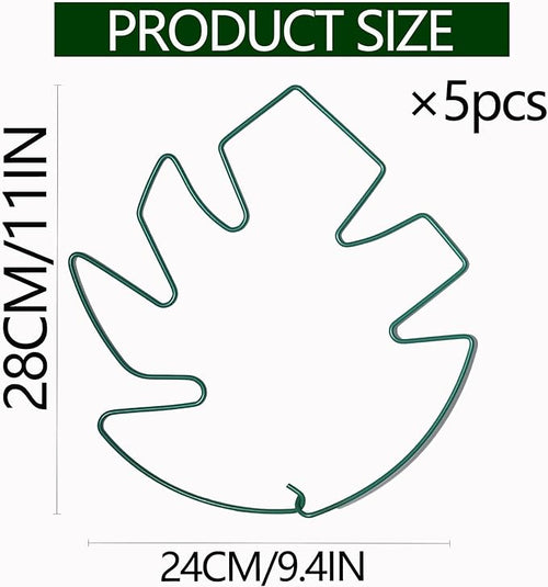 5PCS Green Monstera Plant Stem Support - Image 2