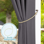 NICETOWN Outdoor Curtain for Patio Waterproof Extra Wide 100", 1 Piece - Image 7