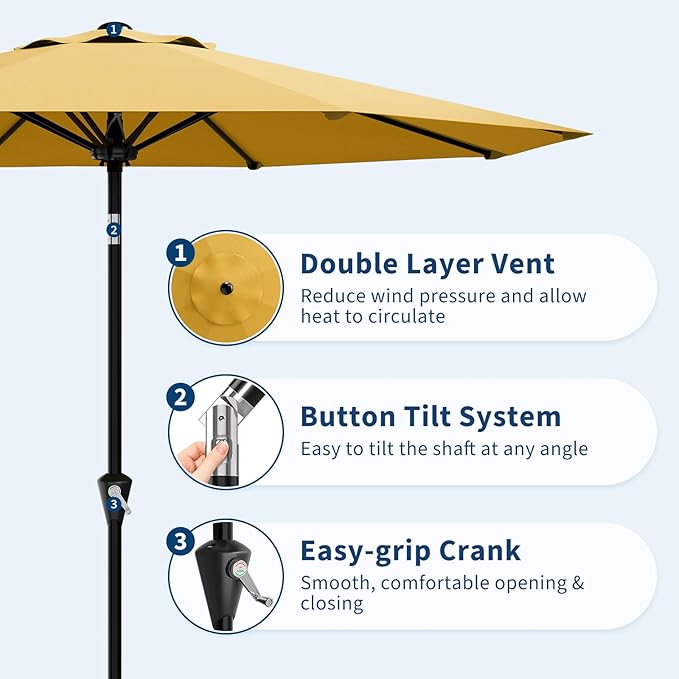 Garvee 10FT Patio Umbrella - Image 4