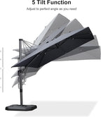 PURPLE LEAF 9' X 12' Right-left Tilt Patio Umbrella - Image 8