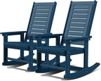 GREENVINES Outdoor Rocking Chairs | Set of 2 | Porch Rocker | HDPE Plastic | by GreenVines
