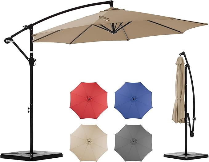 OLIXIS 9.7FT Offset Patio Umbrella by OLIXIS