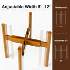 MUDEELA Plant Stand for Indoor Plants: Adjustable Width Fits 8-12 Inch Pots - Image 2