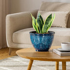 Plant Pots, 8 Inch Glaze Plastic Flower Pots - Image 6