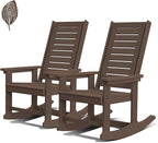 GREENVINES Outdoor Rocking Chairs | Set of 2 | Porch Rocker | HDPE Plastic | by GreenVines
