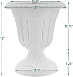 Arcadia Garden Products PL00CW Classic Traditional Plastic Urn Planter - Image 6