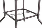 Garden Elements Outdoor Patio Furniture, Round Dining Table, Steel Base and Rim - Image 5