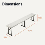 Amazon Basics 6ft Foldable Bench - Image 2