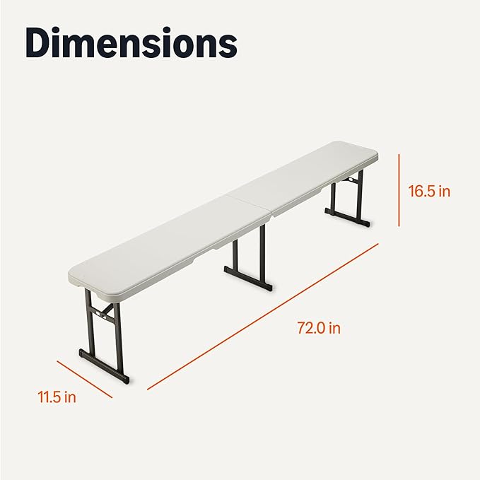 Amazon Basics 6ft Foldable Bench - Image 2