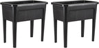 2 Pcs Plastic Raised Garden Beds by ZIWQPIHT
